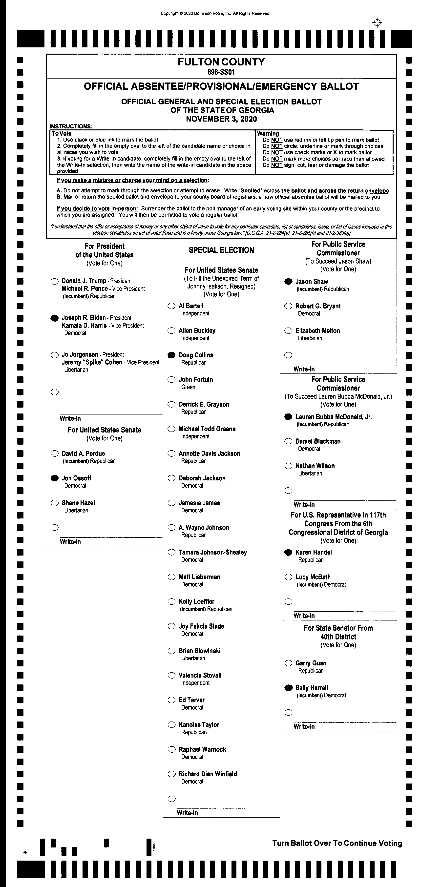 Doubled Ballot